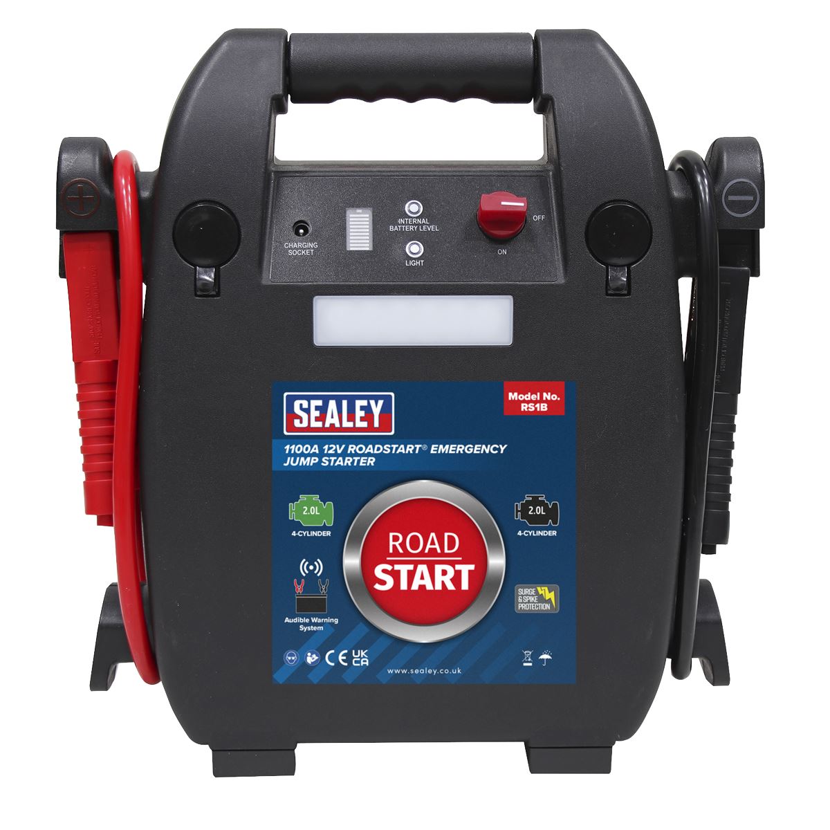Sealey RoadStartï Emergency Jump Starter 12V 2L 4-Cylinder RS1B