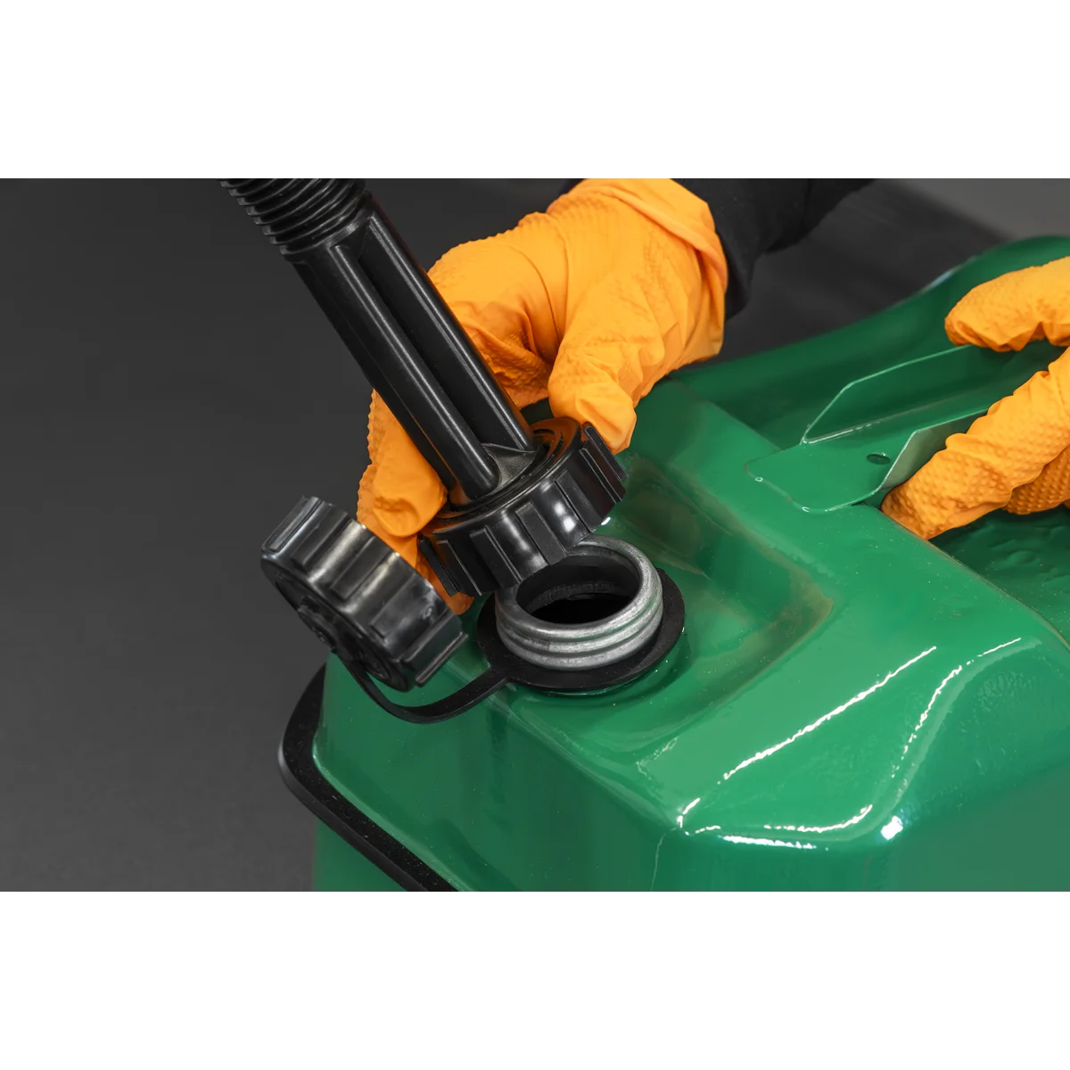Sealey Jerry Can 10L Green Steel Fuel Container JC10RG
