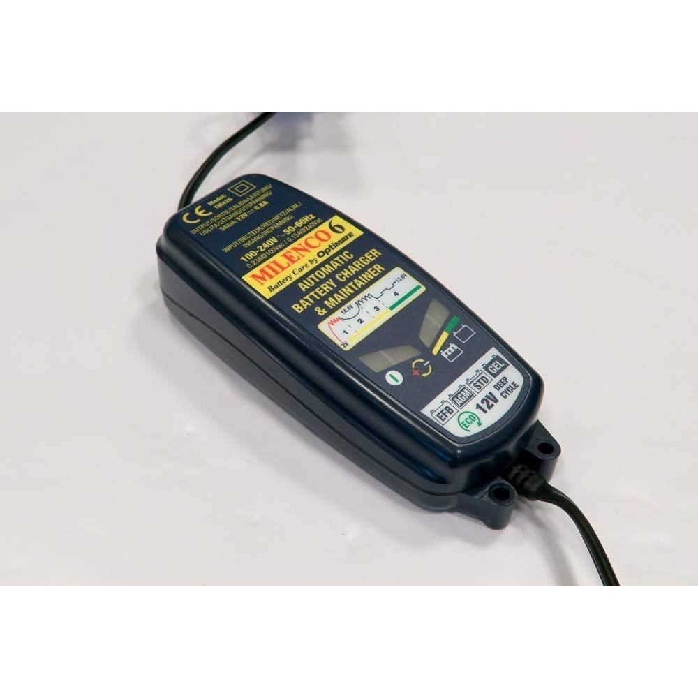 Milenco 6 by Optimate Multi Step Leisure Battery Smart Charger Maintainer