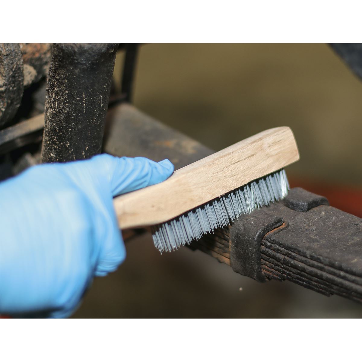 Sealey Engineerïs Wire Brush with Steel Fill 260mm WB02