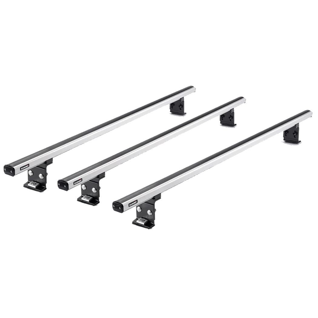 Summit Commercial 3 x Aluminium Fixed Point Roof Bars Rack 1.5m SULC-007