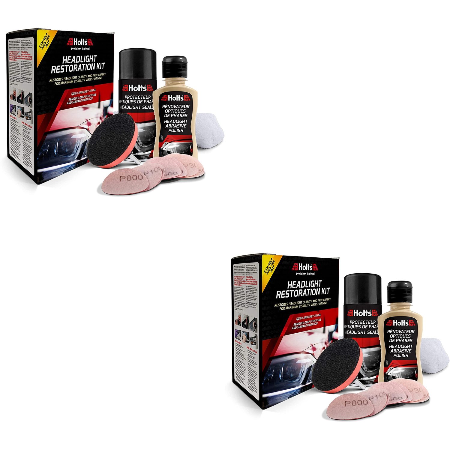 Holts Headlight Restoration Kit HREP0031A 125ml & 150ml