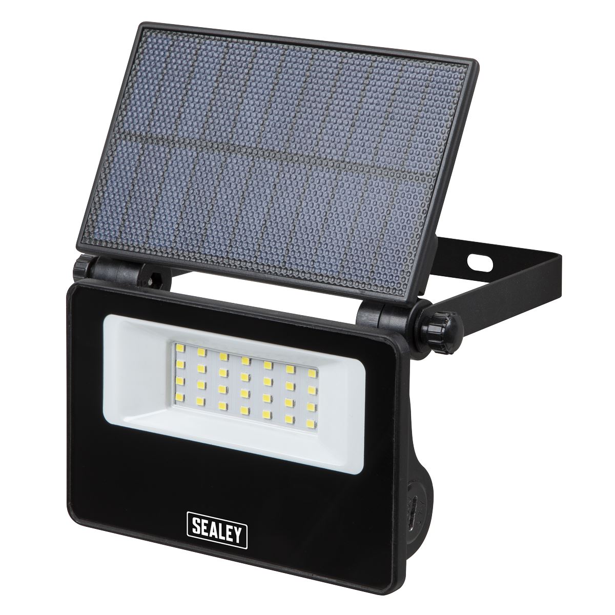 Sealey Extra-Slim Solar Floodlight with Wall Bracket 20W SMD LED LED20S