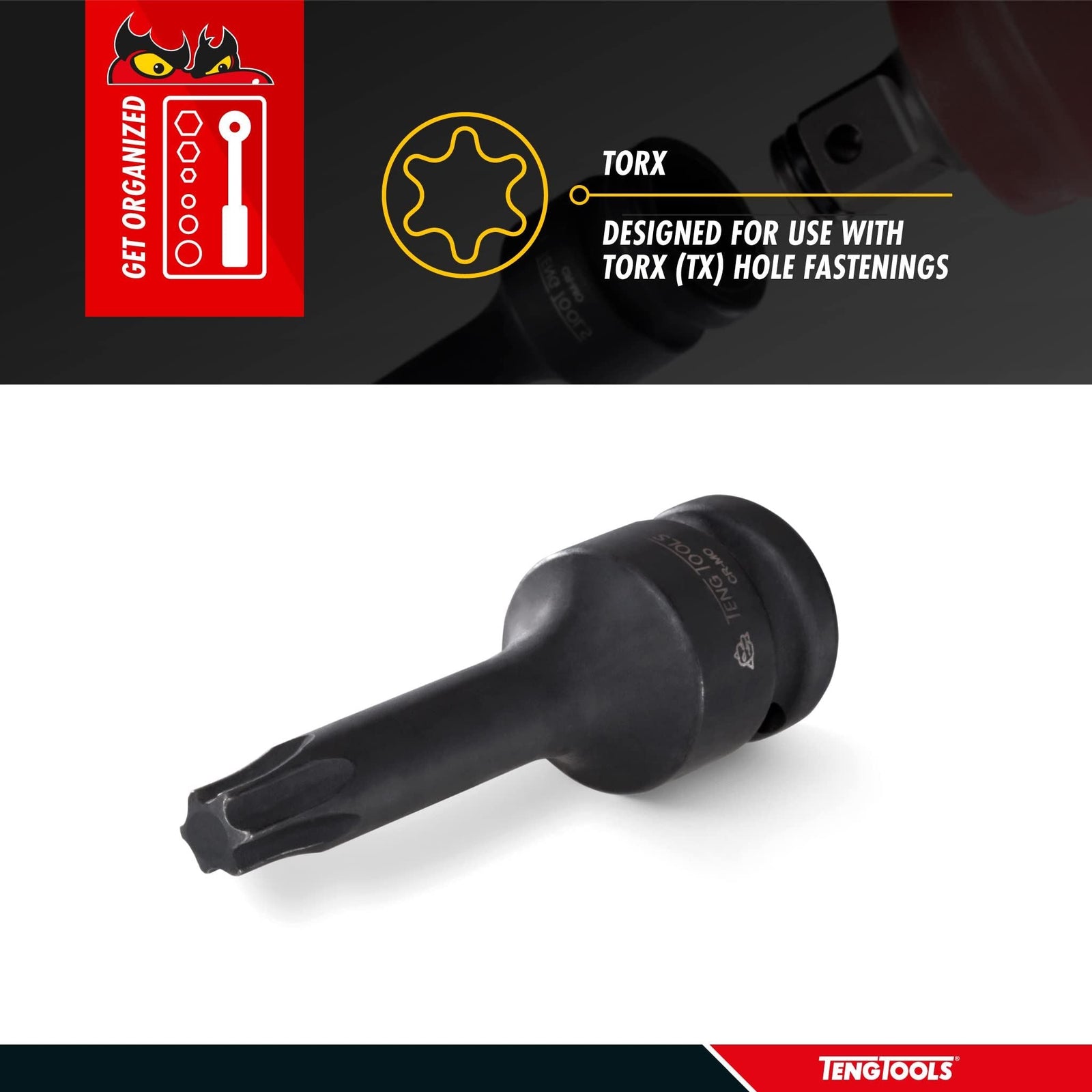 Teng Tools 1/2" TX Impact Socket DIN TX70