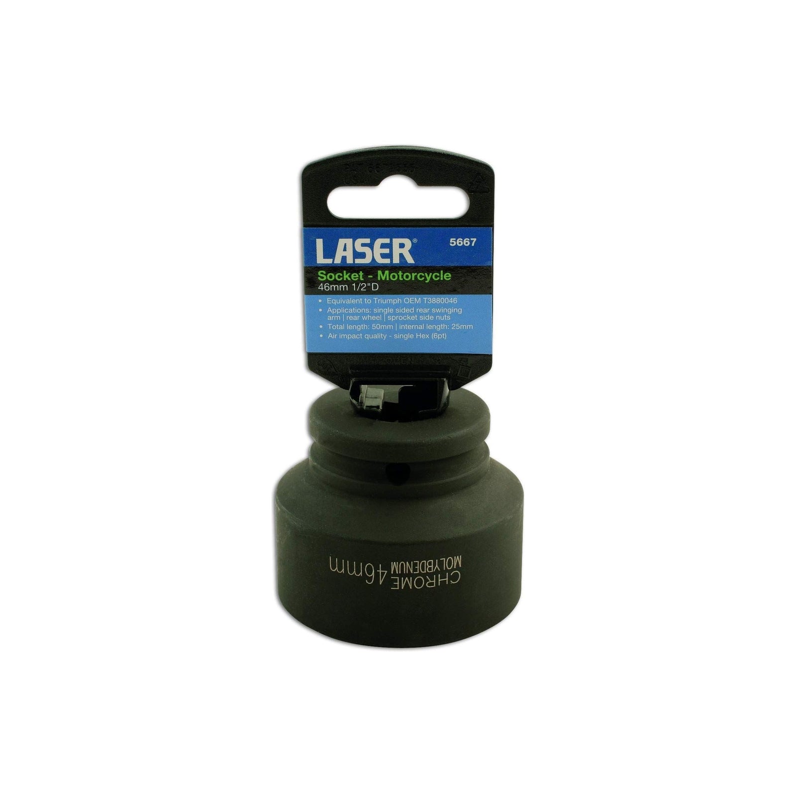 Laser Wheel Impact Socket 46mm 1/2"D - Triumph 5667