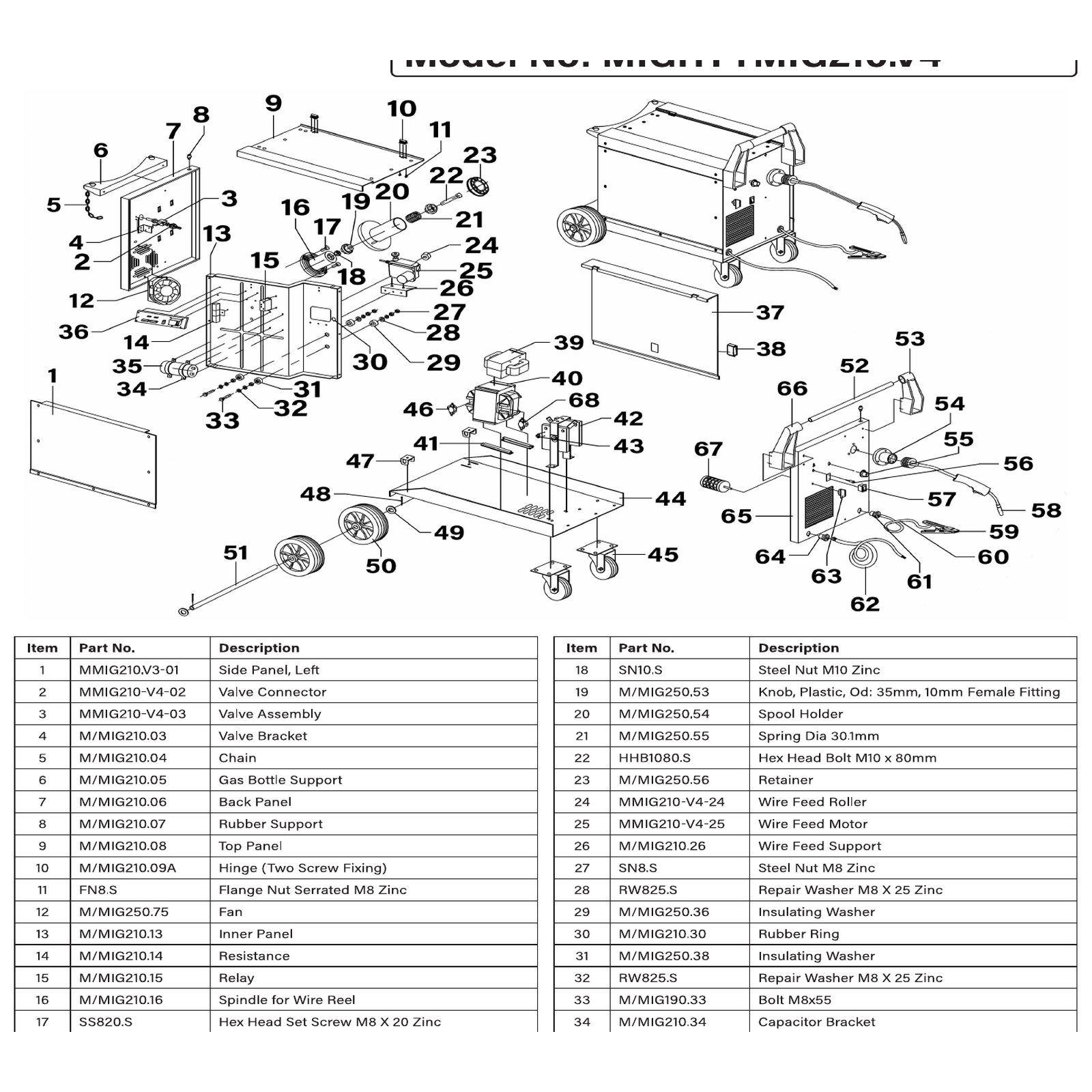 Sealey Side Panel, Left MMIG210.V3-01