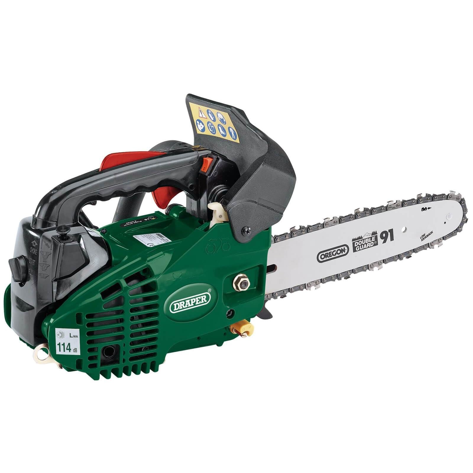 Draper Petrol Chainsaw with Oregon Chain and Bar, 250mm, 25.4cc 15042