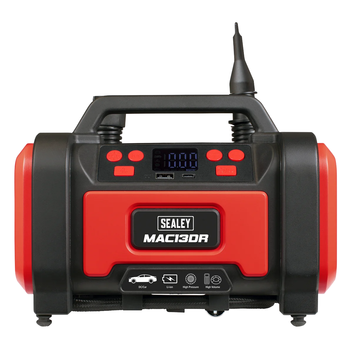 Sealey Rechargeable Tyre Inflator MAC13DR 120psi Air Pump