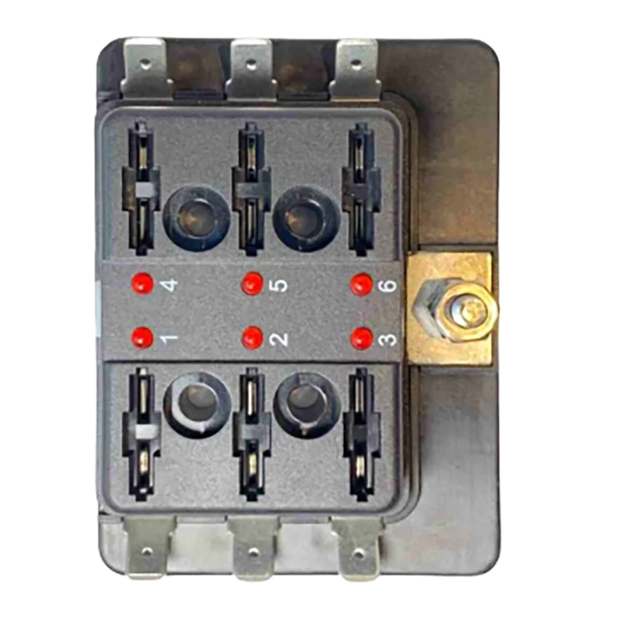 Unbranded 6 Fuse ATC Block with Red Indicators, 32V DC