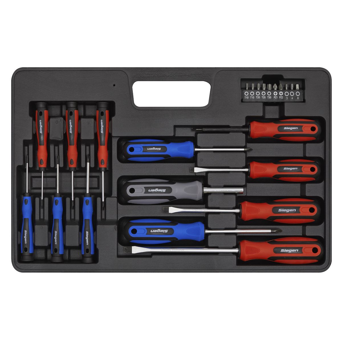 Seigen by Sealey Soft Grip Screwdriver & Bit Set 23pc S0598
