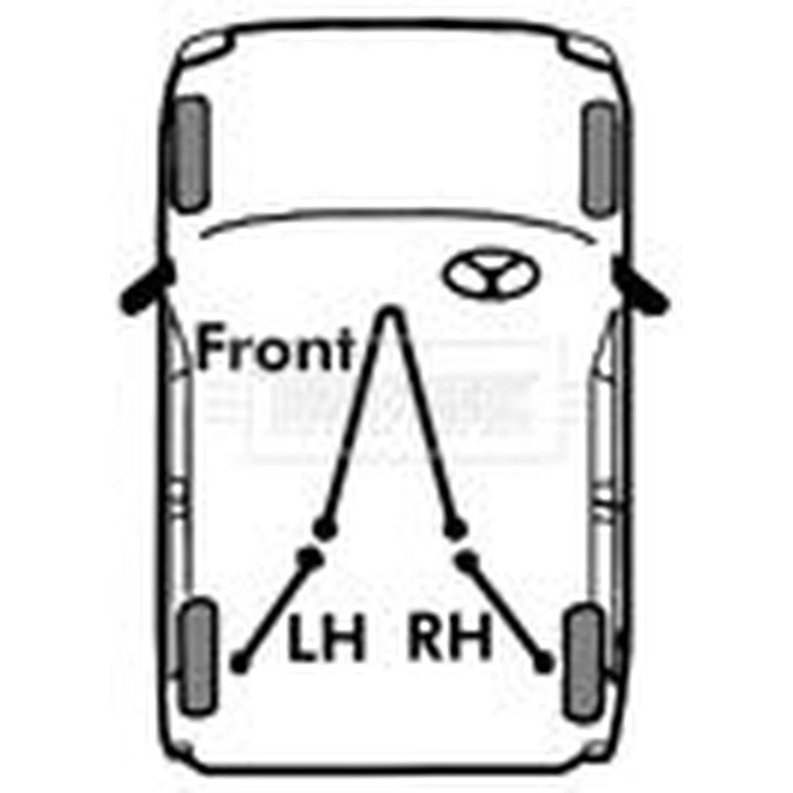 Borg & Beck Handbrake Cable Front BKB2675