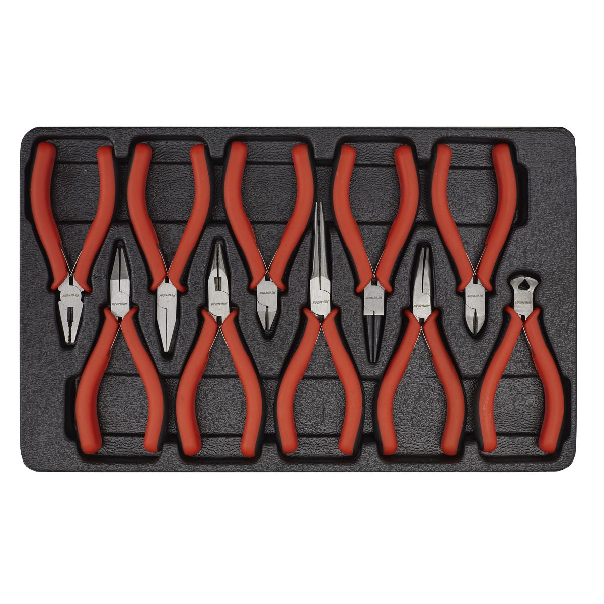 Sealey Premier 10pc Mini Pliers Set Spring Loader Plier Precision Craft Model