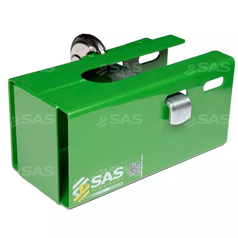 SAS Green Series Vault Hitchlock Coupling Trailer Lock Robust Universal High Viz