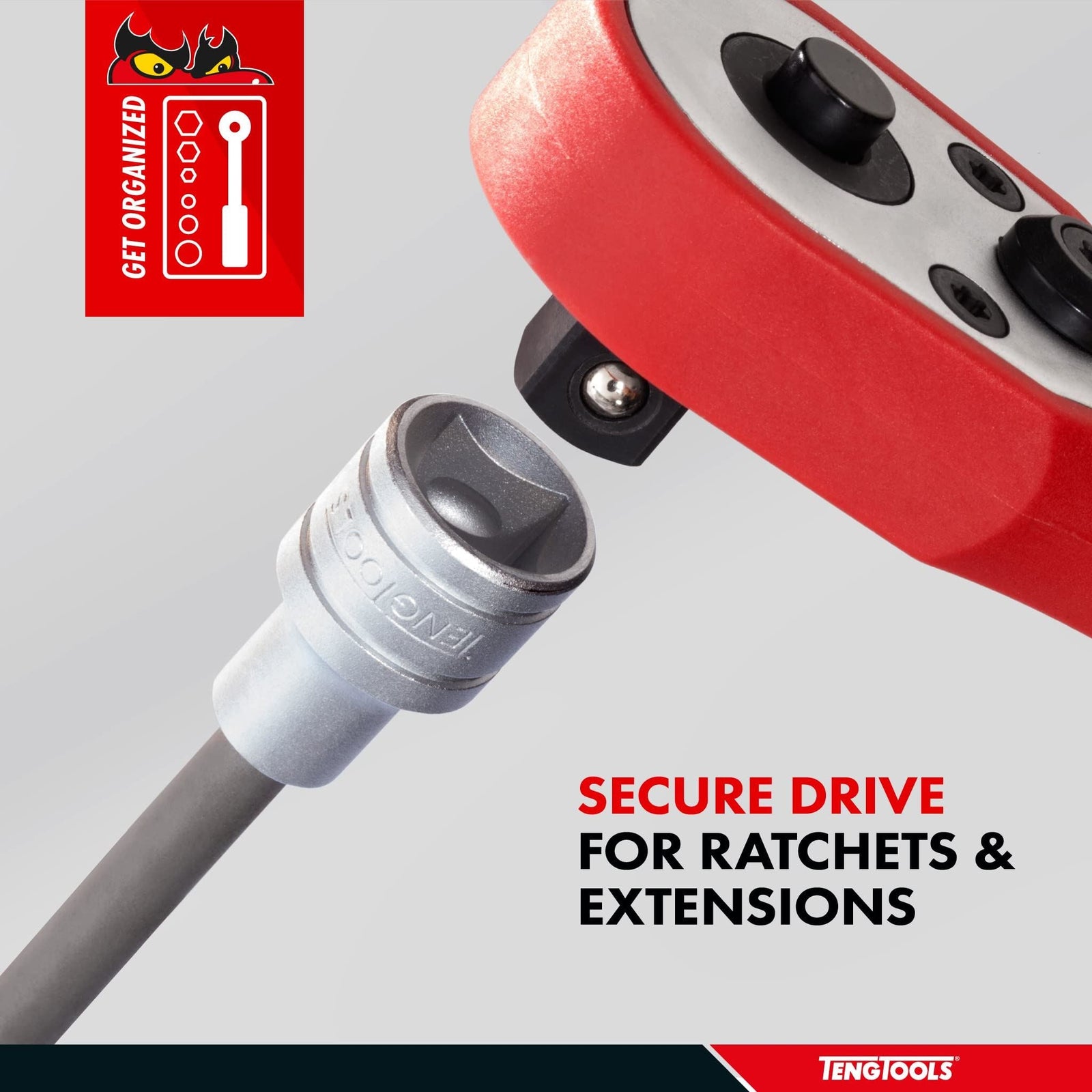 Teng Tools 1/2" Long XZN/Triple Square Bit Socket 10