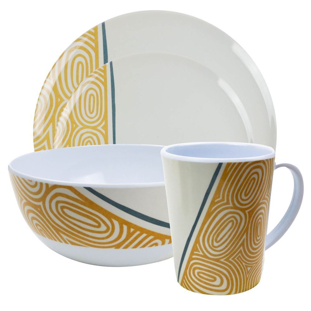 Melamine Kakado Tableware 16pc