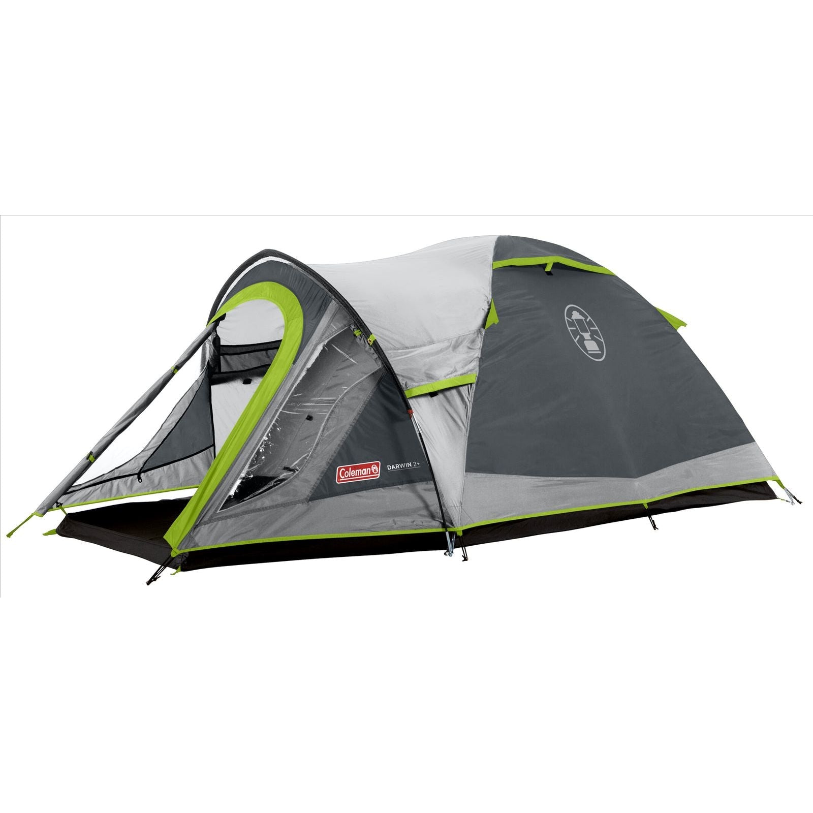 Coleman Tent 2 Person Darwin 2+ Grey Outdoors Camping Festival Dome