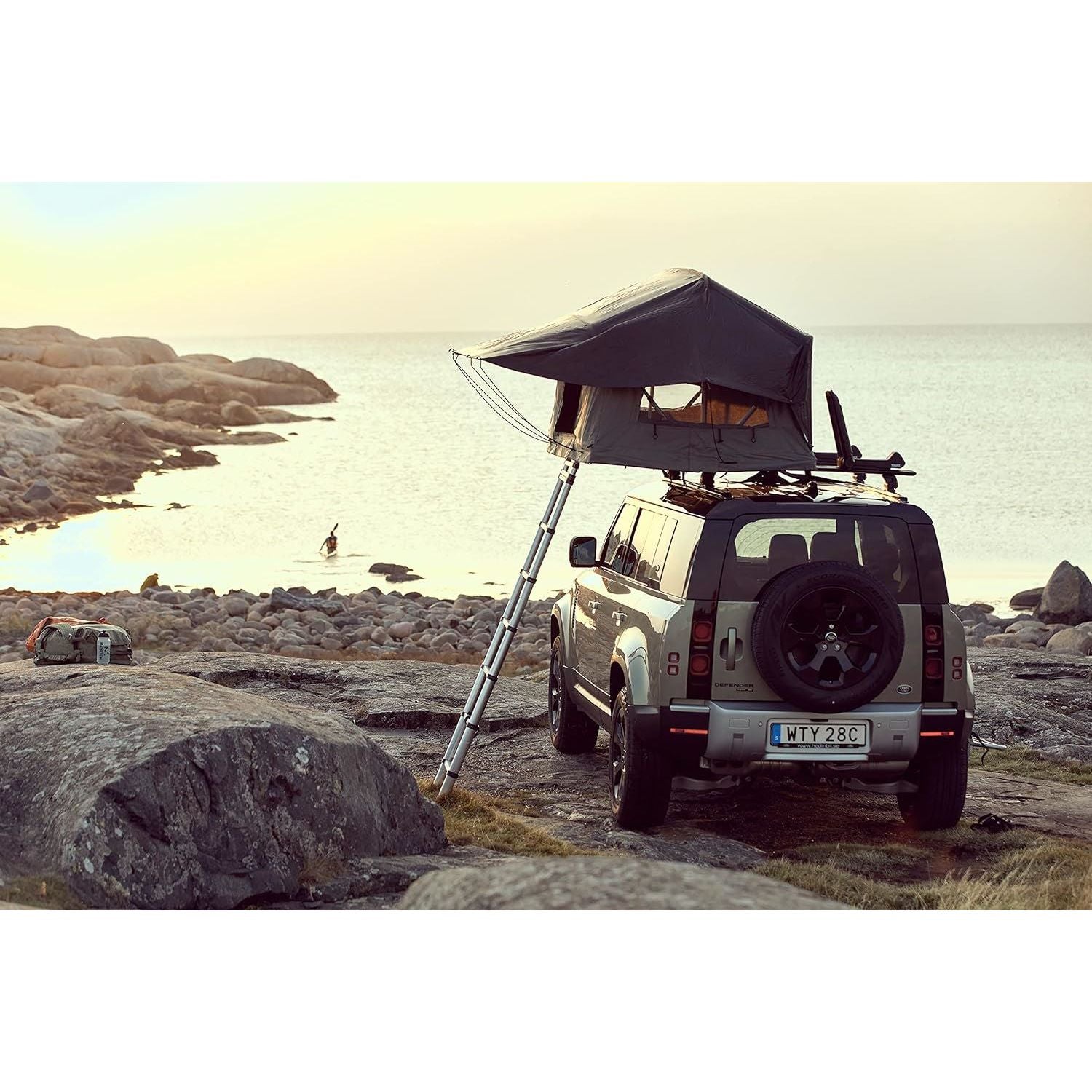 Thule Foothill two-person Low Profile roof top tent agave green