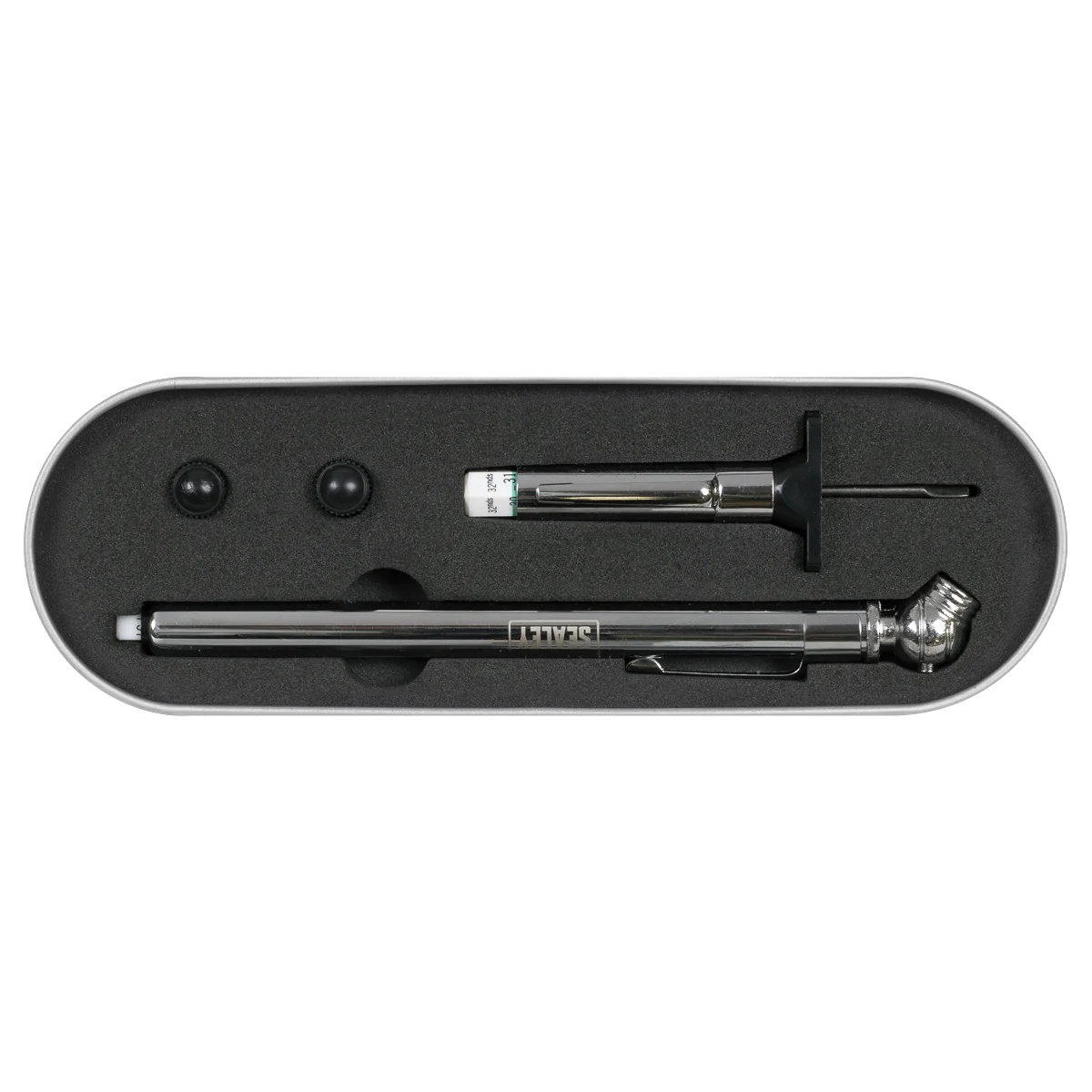 Sealey Tyre Pressure & Tread Depth Gauge Set 2 Piece 5-50psi