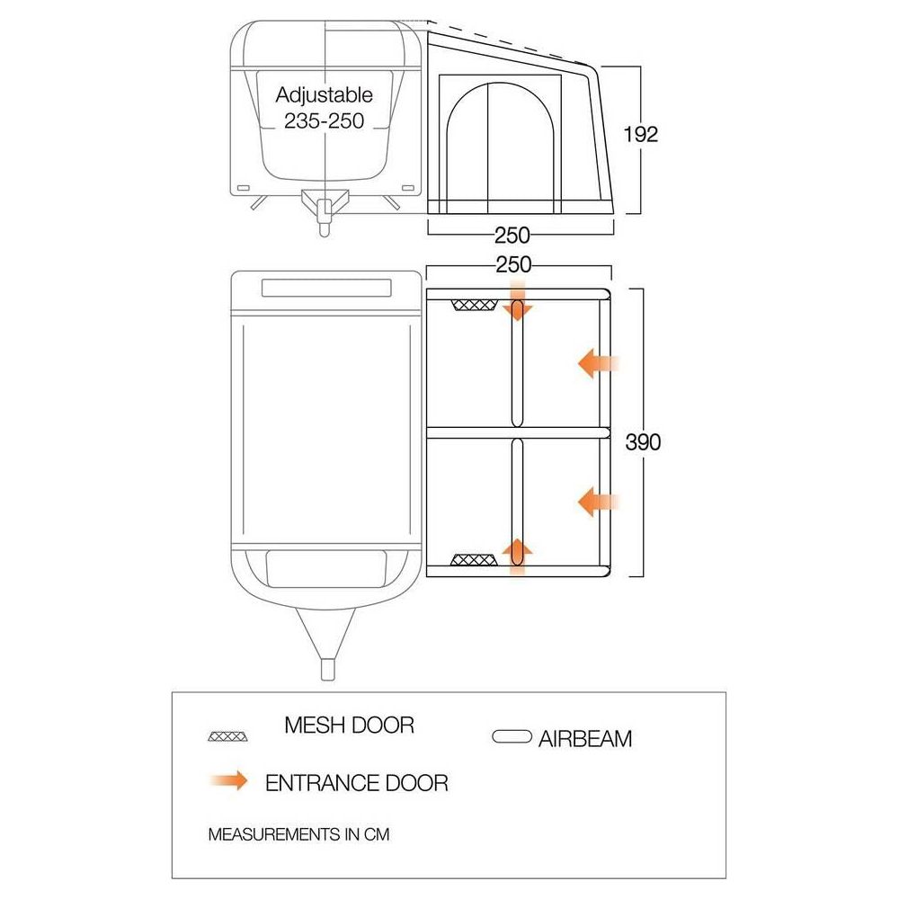 Vango Balletto Air 390 Elements ProShield Caravan Awning