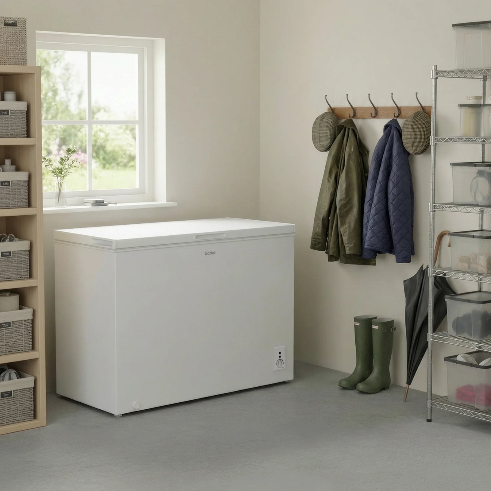 Baridi Chest Freezer DH258 254L Capacity - White