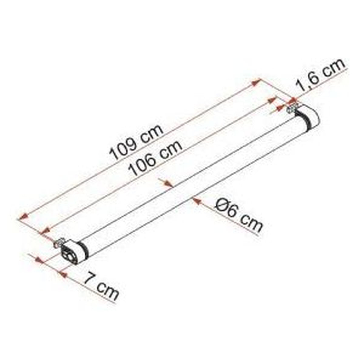 Fiamma Roller Roof Rail 06876-01-