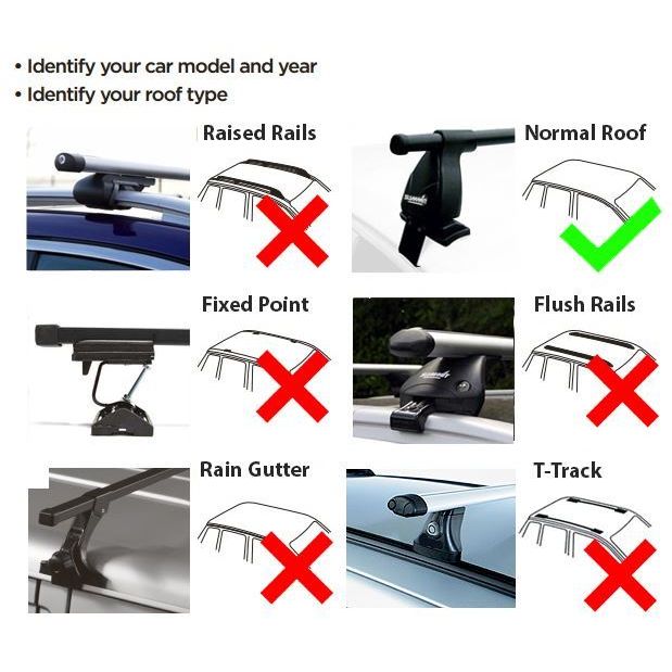 Summit Roof Rack Cross Bars SUP-13357S