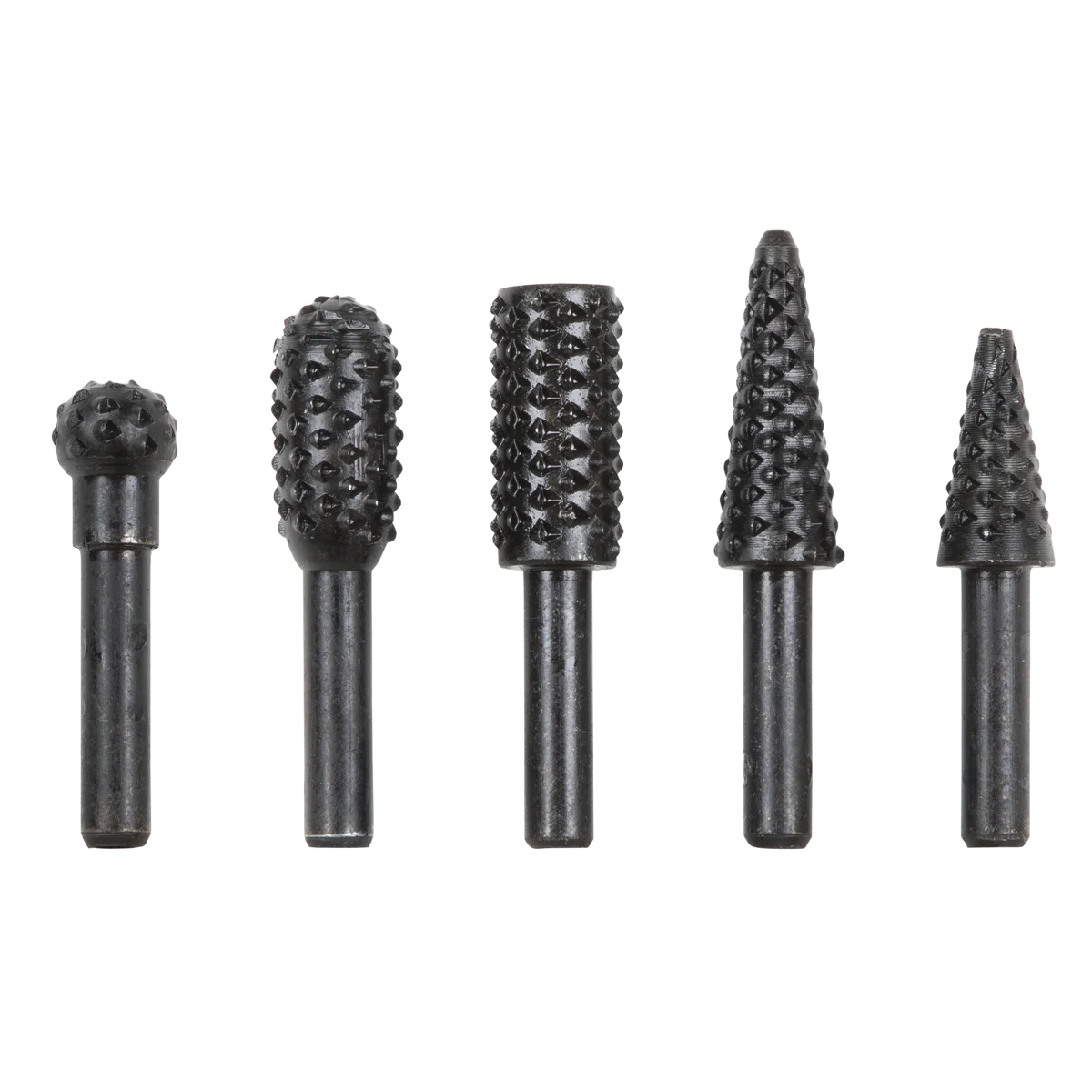 Sealey Rotary Burr Rasp Drill Bit Set 5 Piece Ø12mm Head Diameter