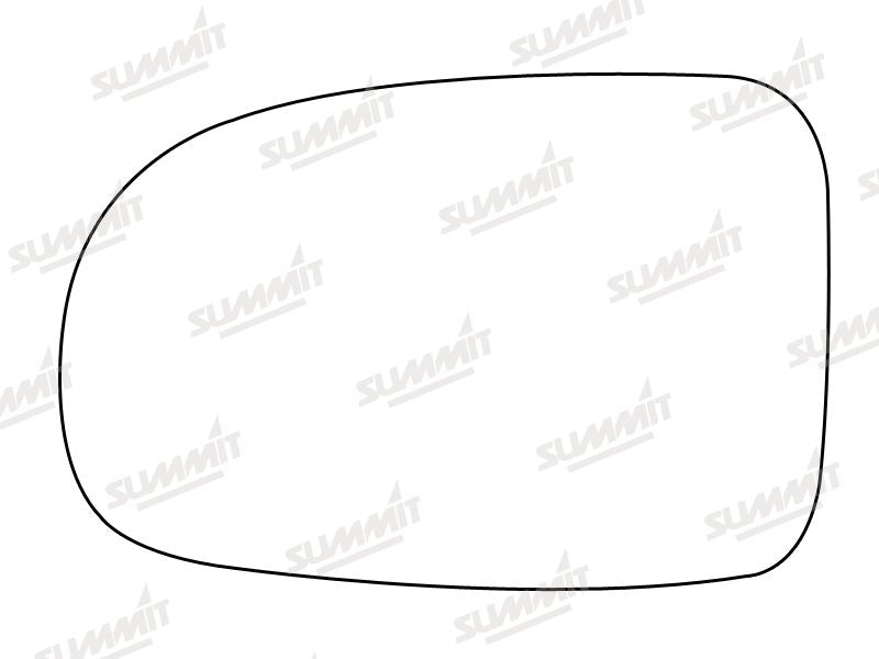 Summit Stick-On Standard Mirror Glass fits Vauxhall Corsa LHS