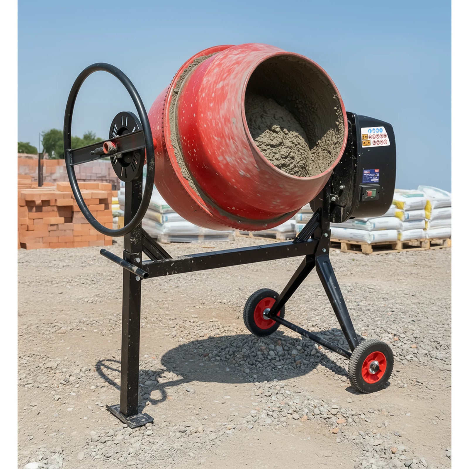 Sealey Cement Mixer CMX125 125L Drum Capacity 550W