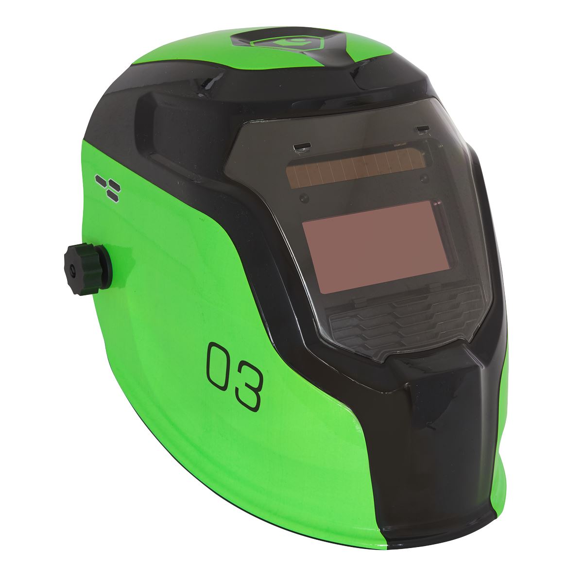 Sealey Auto Darkening Welding Helmet Shade 9-13 Green PWH3