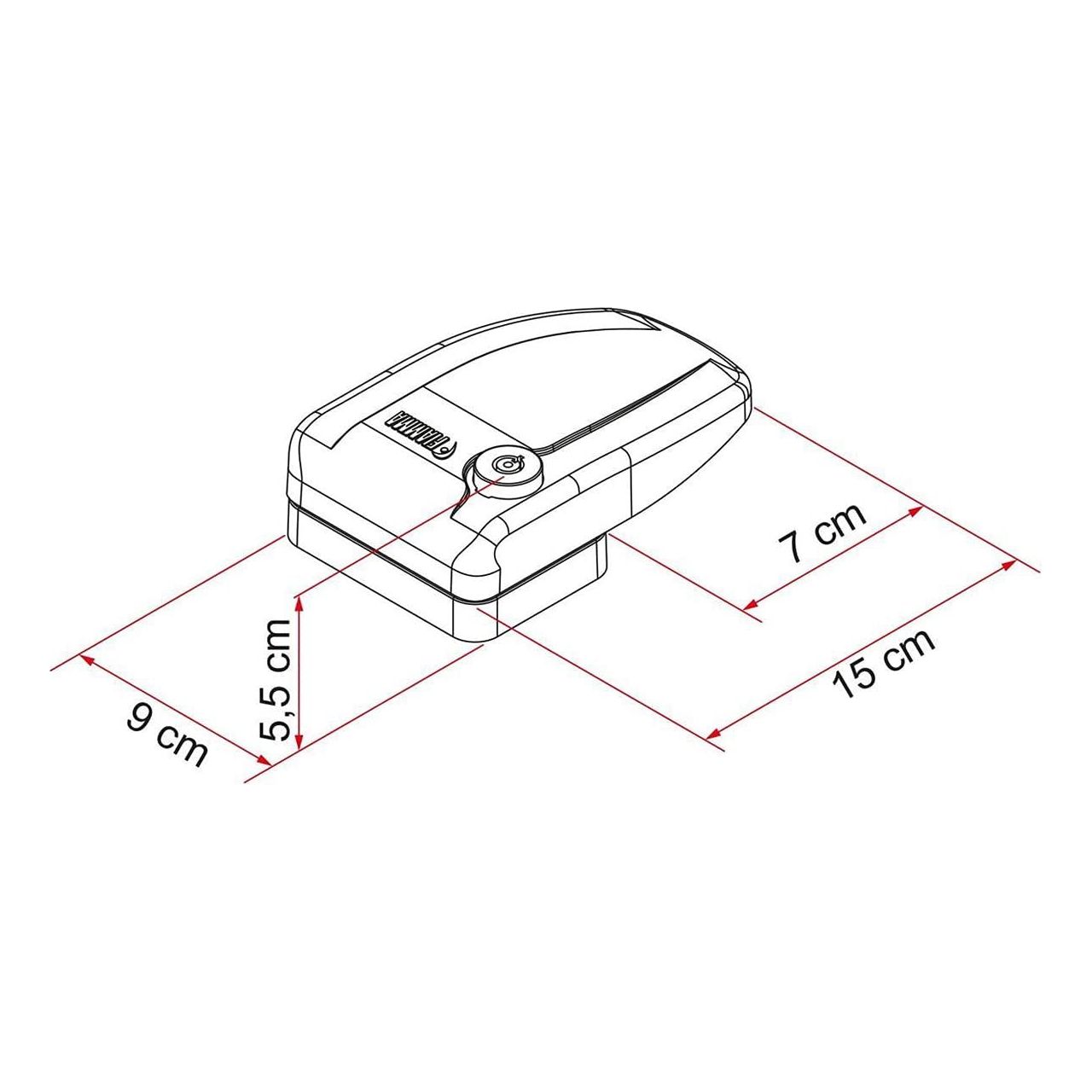 Fiamma Safe Door Frame Blk New 08022-01A