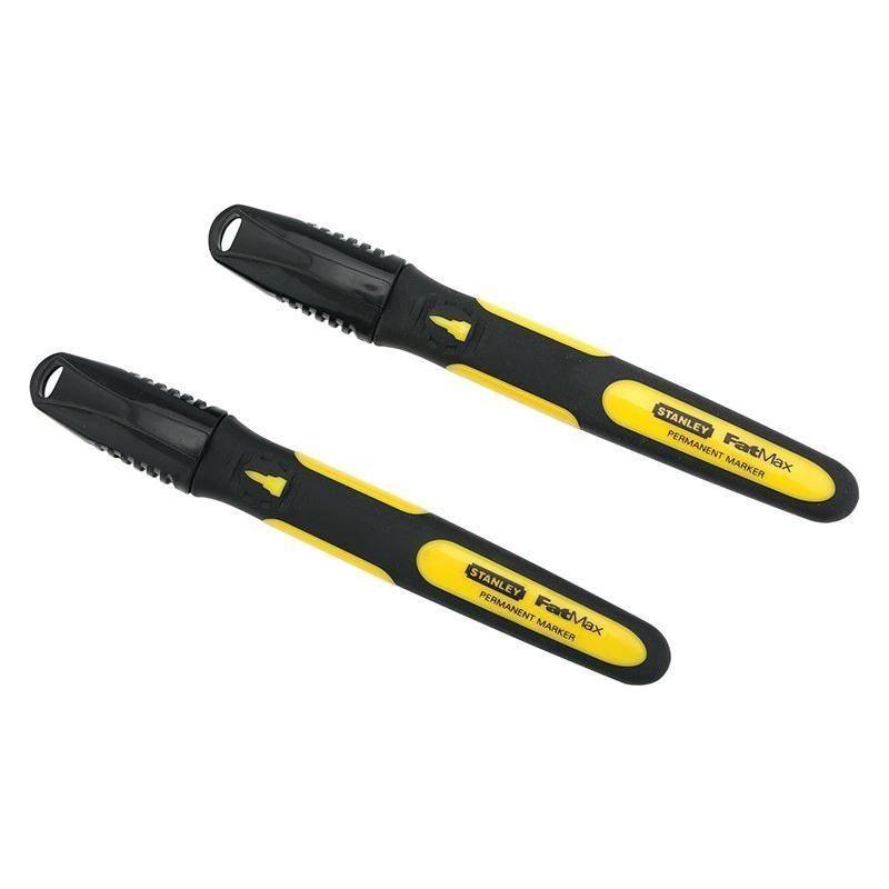 Stanley® Hand Tools Fine Tip Marker Black (Pack 2)
