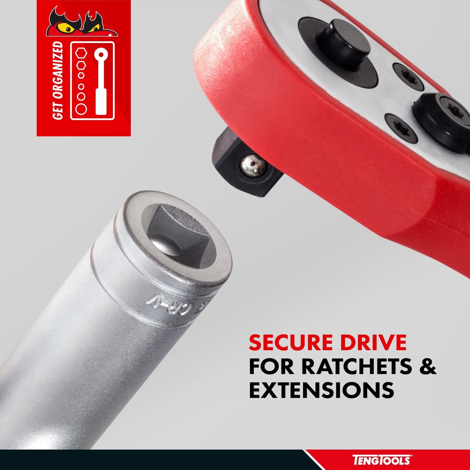 Teng Tools 3/8" Deep Socket 12 pt AF 1/2"