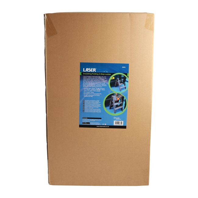 Laser Insulating Folding 3-Step Ladder