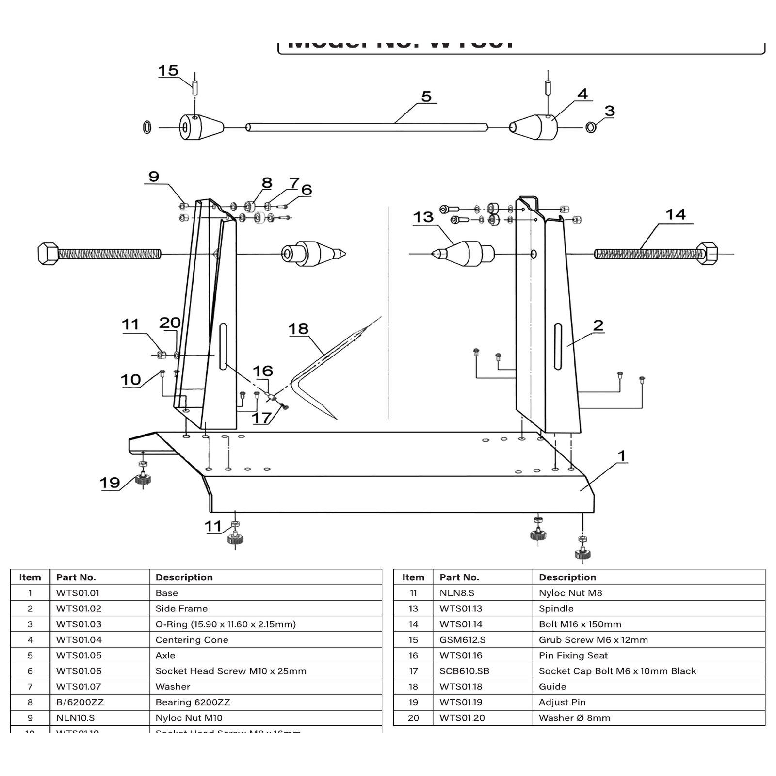 Sealey Stop ring WTS01.03