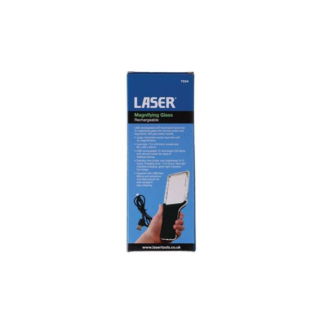 Laser Rechargeable Magnifying Glass 7934