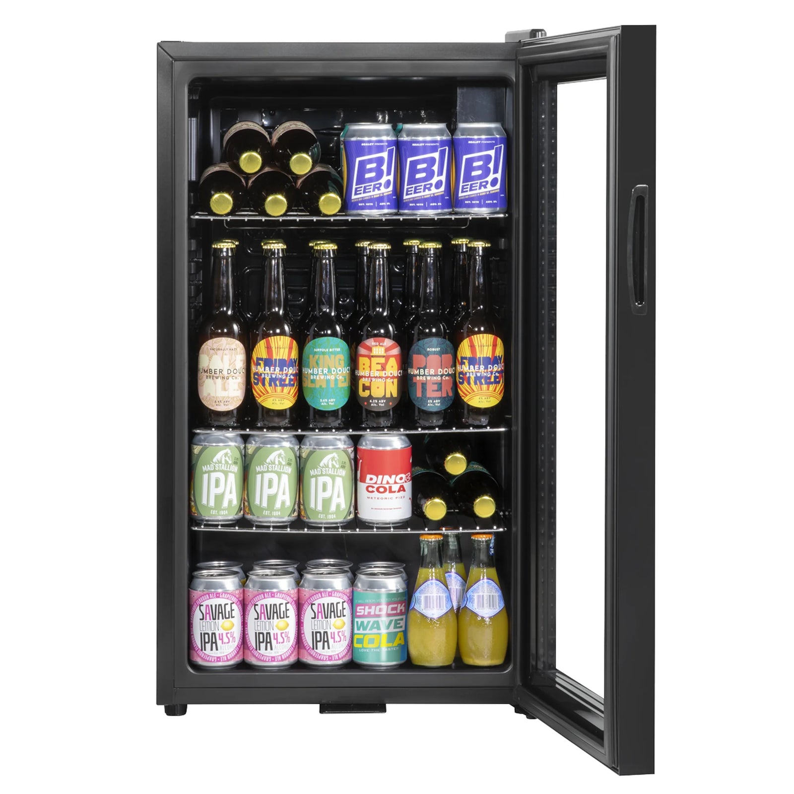 Baridi Undercounter Fridge DH13 80L with Wire Shelves & Lock