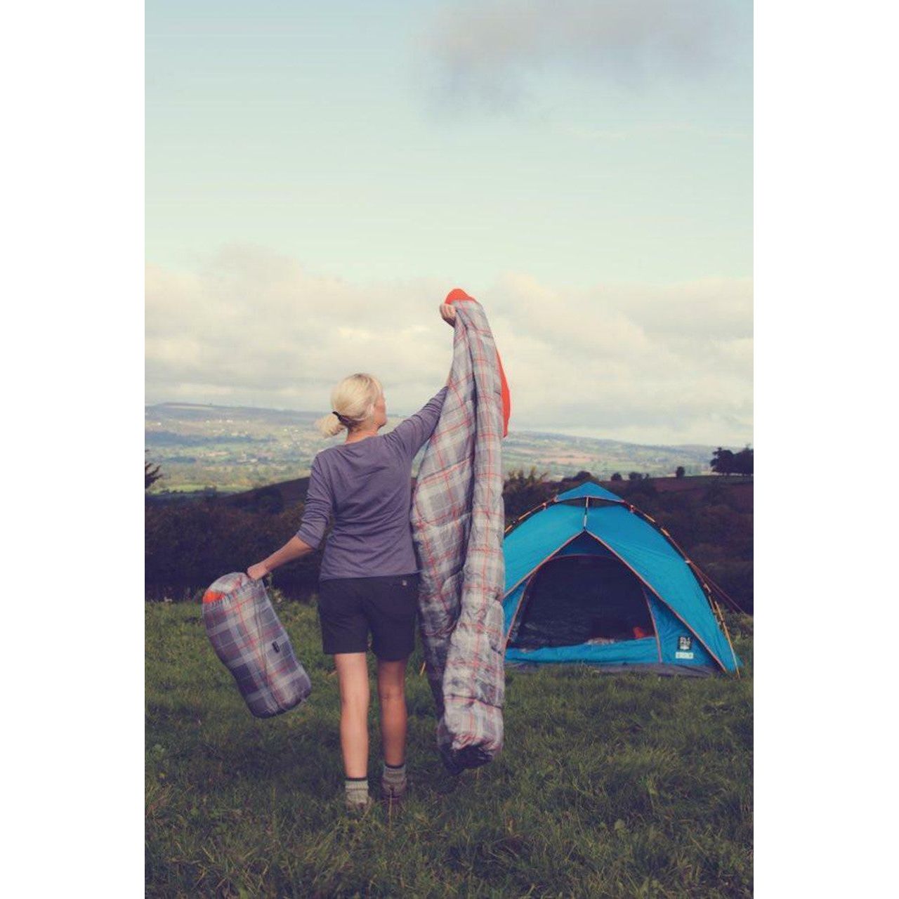 OLPRO Hush Pattern Single Sleeping Bag - 300gsm fill
