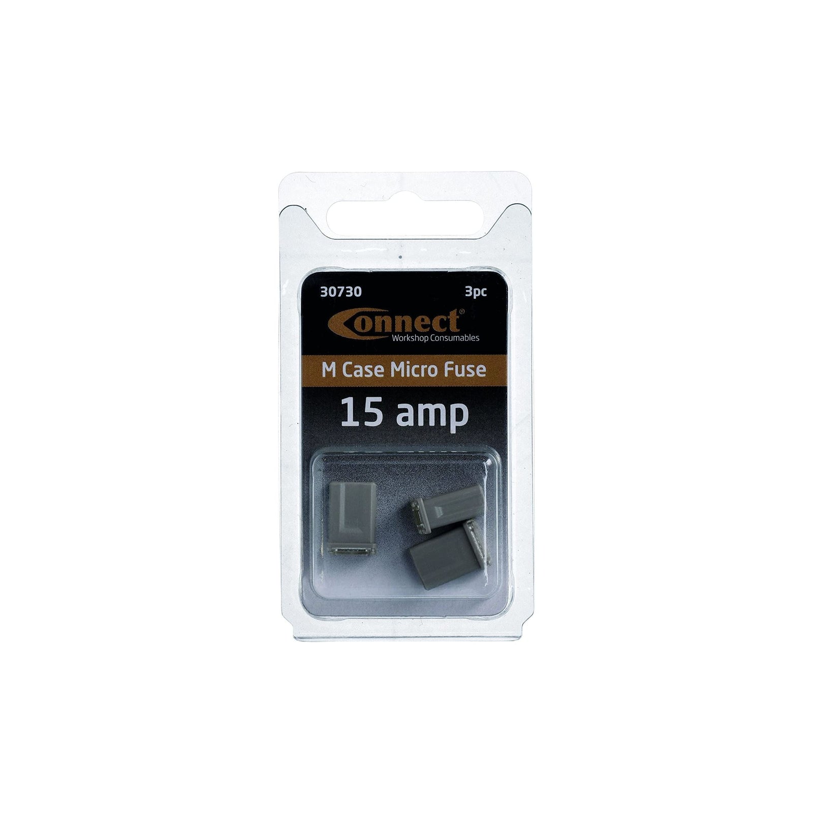 Connect M-Type Fuse 15A 3pc 30730