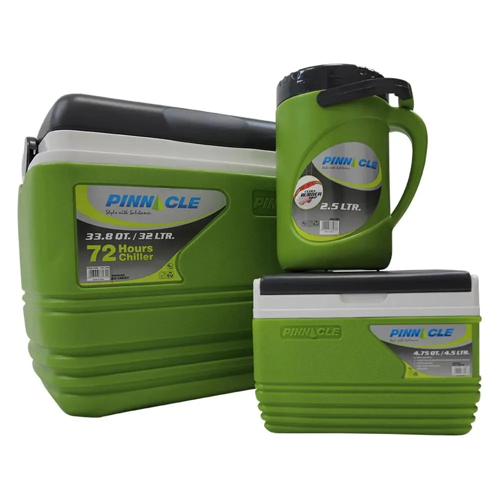 Vango Pinnacle 72Hr 5 Piece Set 32L Green Coolbox