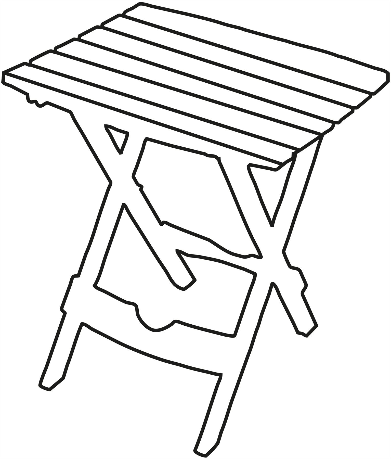 Quest Fleetwood slatted side Folding Camping Table
