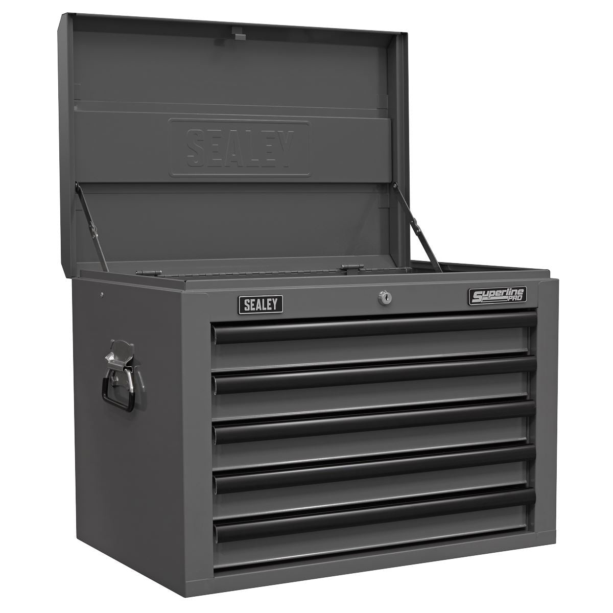 Superline PRO Topchest Mid-Box Tool Chest & Rollcab Combination 14 Drawer Grey