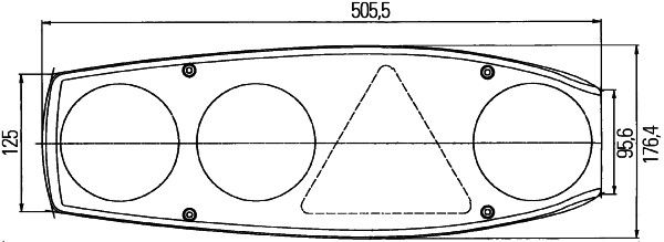Hella Tail Light / Lamp 2VA 341 419-097