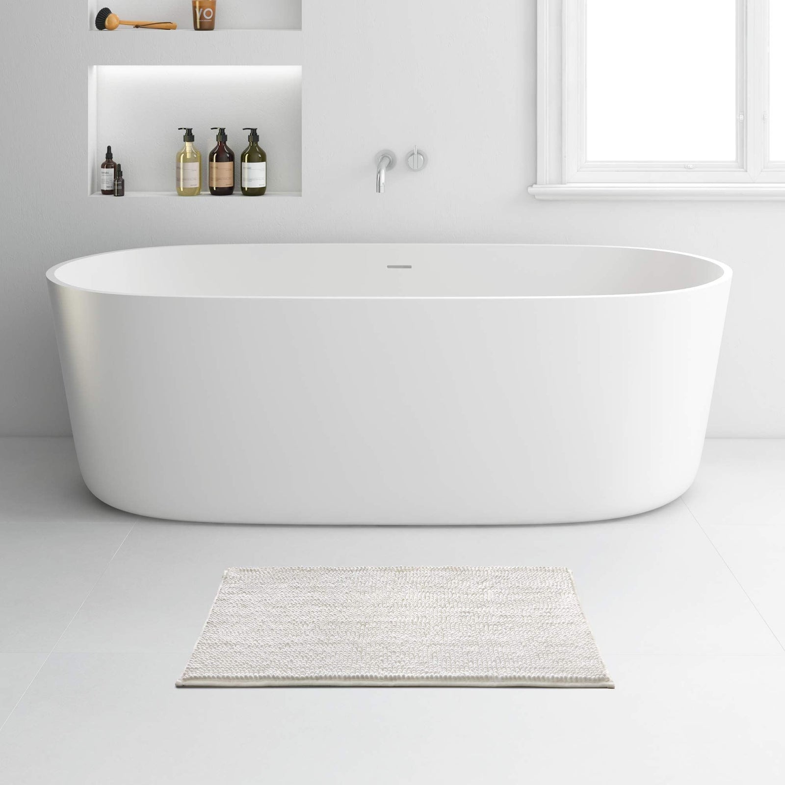 Bath Mat 80 X 50Cm White 632501