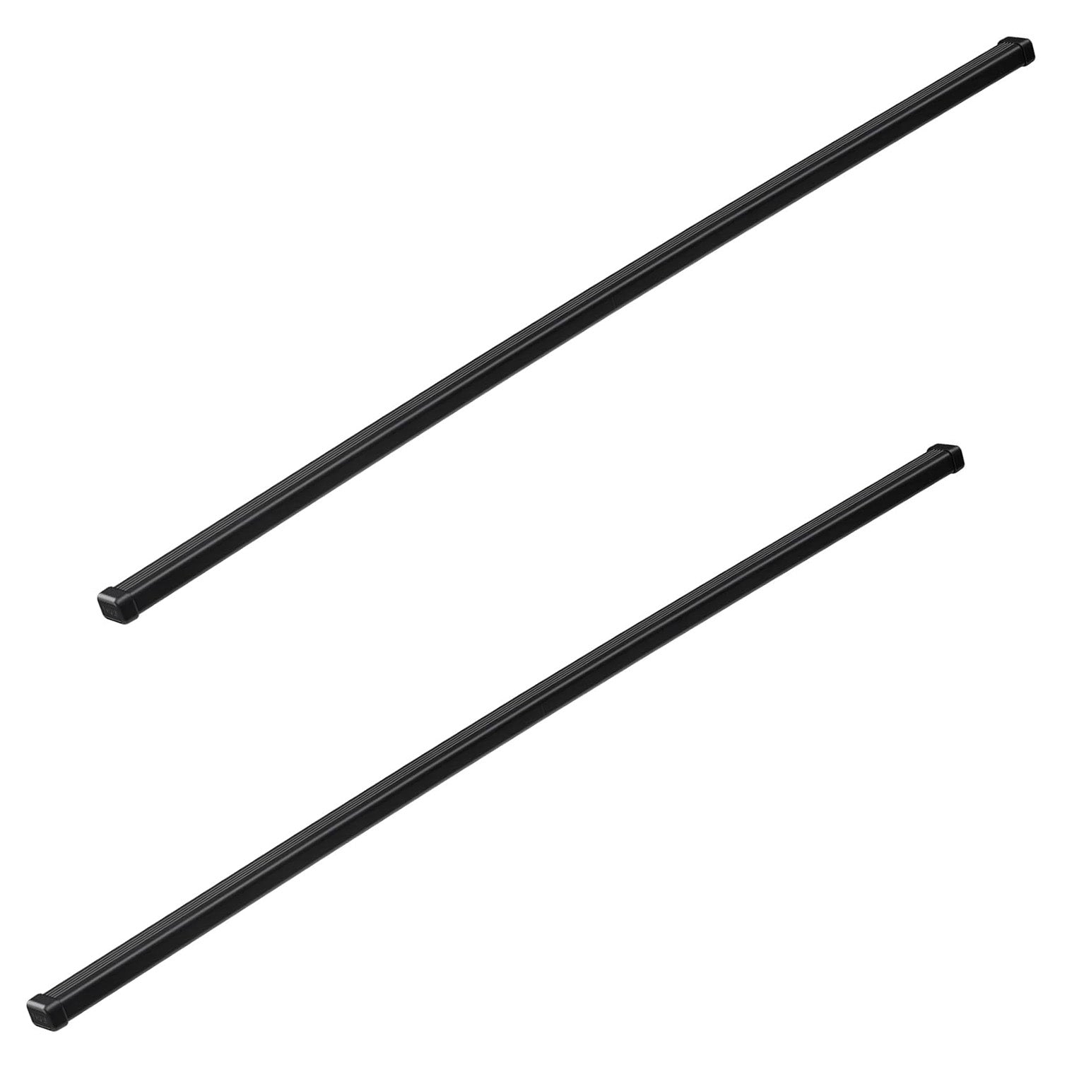 Thule SquareBar Evo Roof Bars Black fits Ford Transit Custom Van 2013-2024 4-dr with Fixed Points