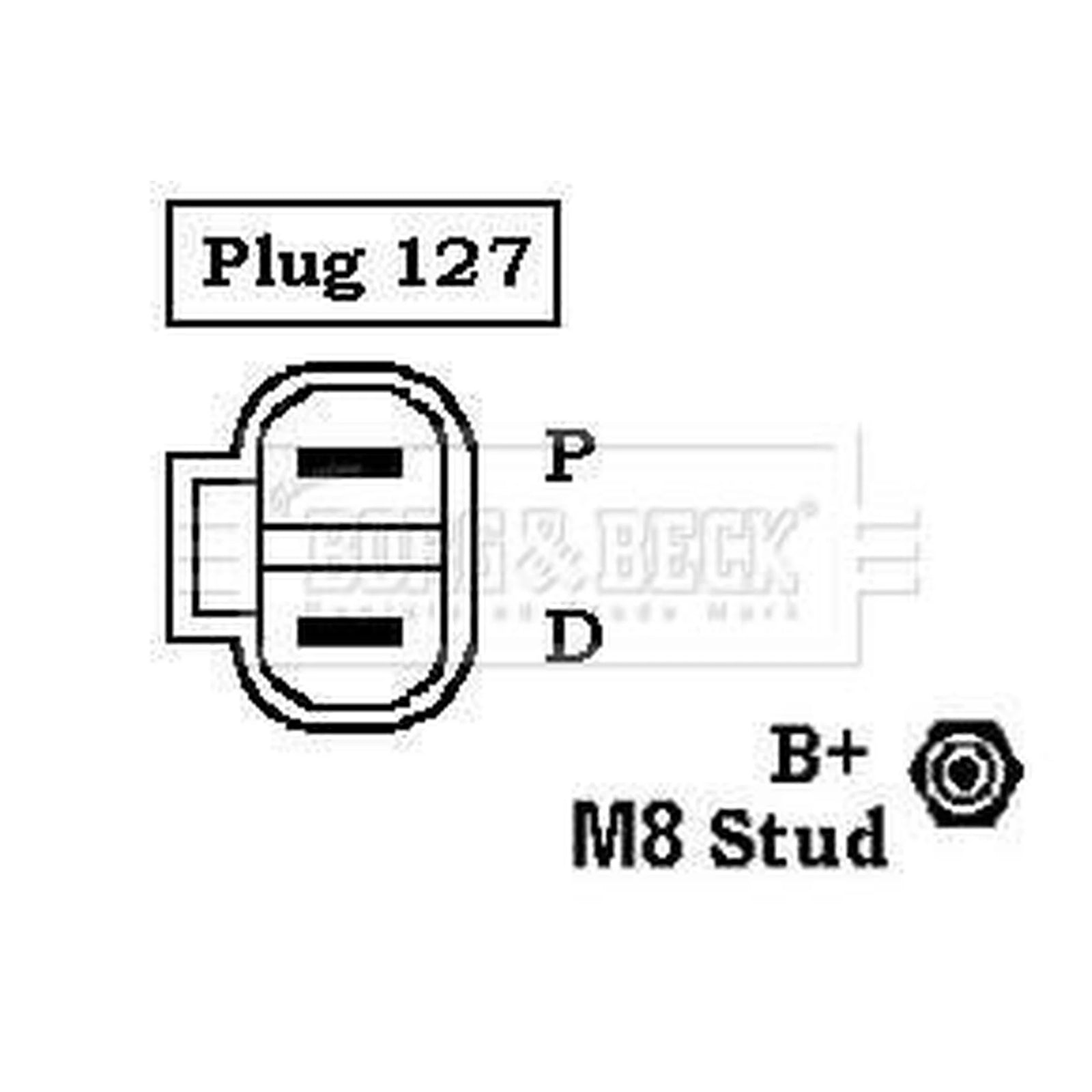Borg & Beck Car Alternator 12V BBA2373