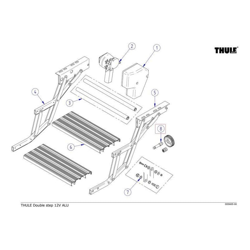 Thule Omnistor Motorhome Double Step Motor Pinion Kit 1500602282