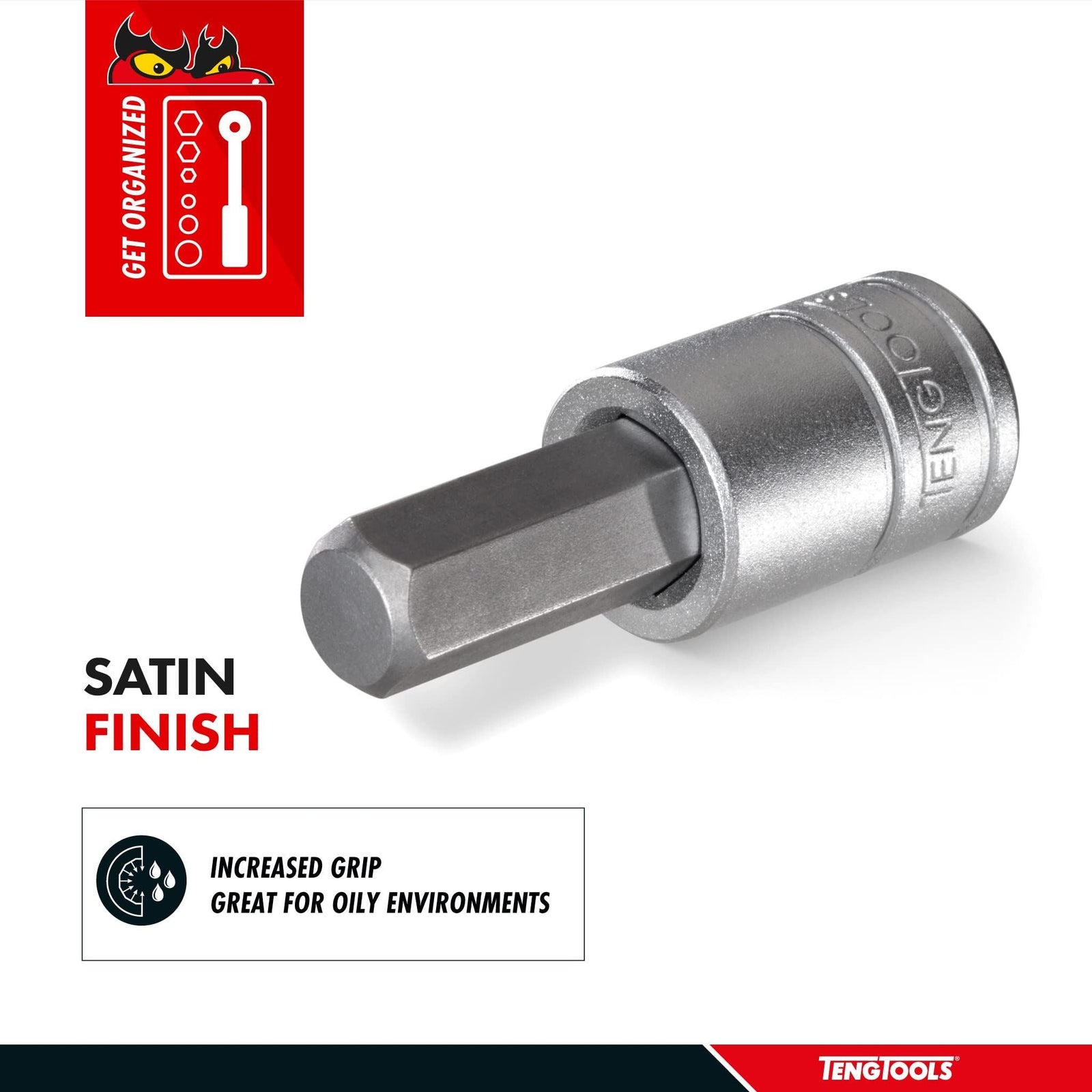 Teng Tools 3/8" Hex Bit Socket Metric 7mm
