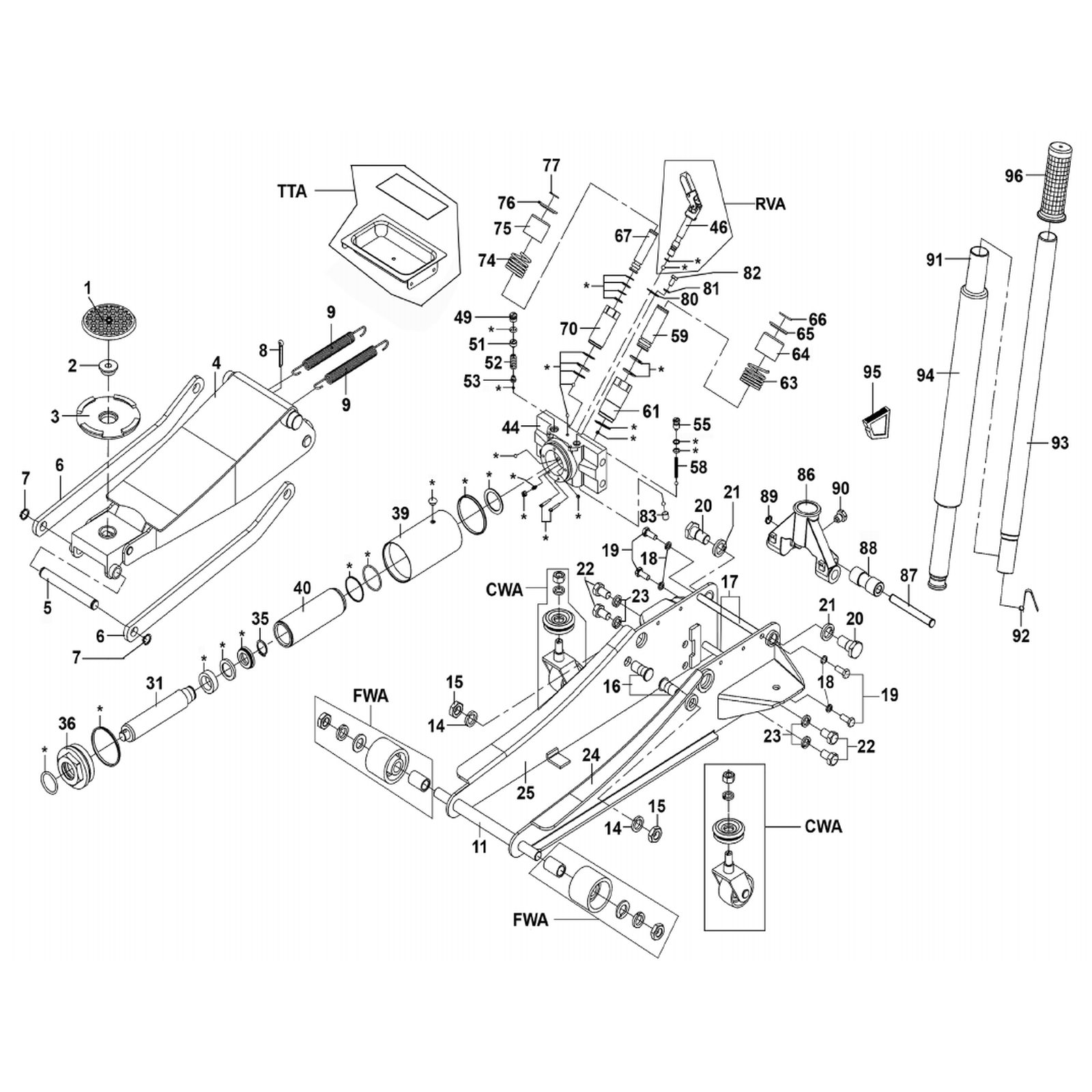 Sealey Spring Stop Plate Ring (B) 2500LE.V3-70