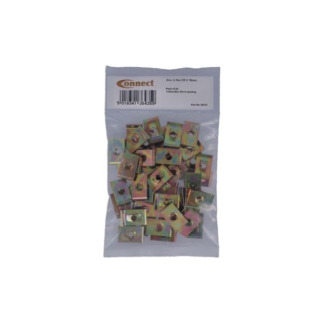 Connect Zinc U-Nut - Universal 50pc 36435